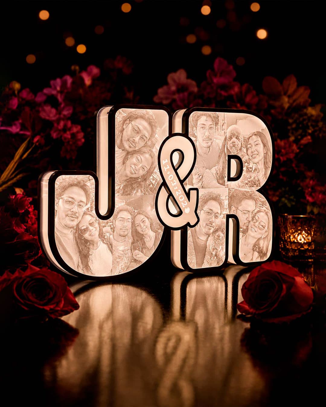 Letras 3D personalizadas con foto